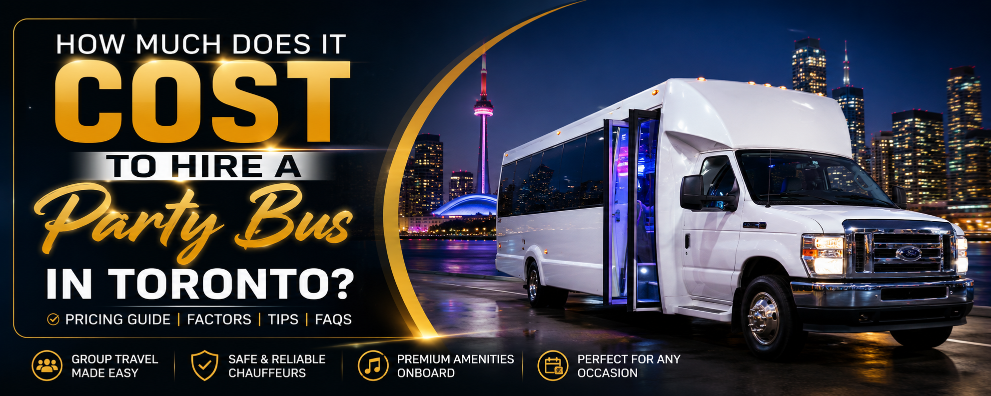 Cost to Hire a Party Bus in Toronto