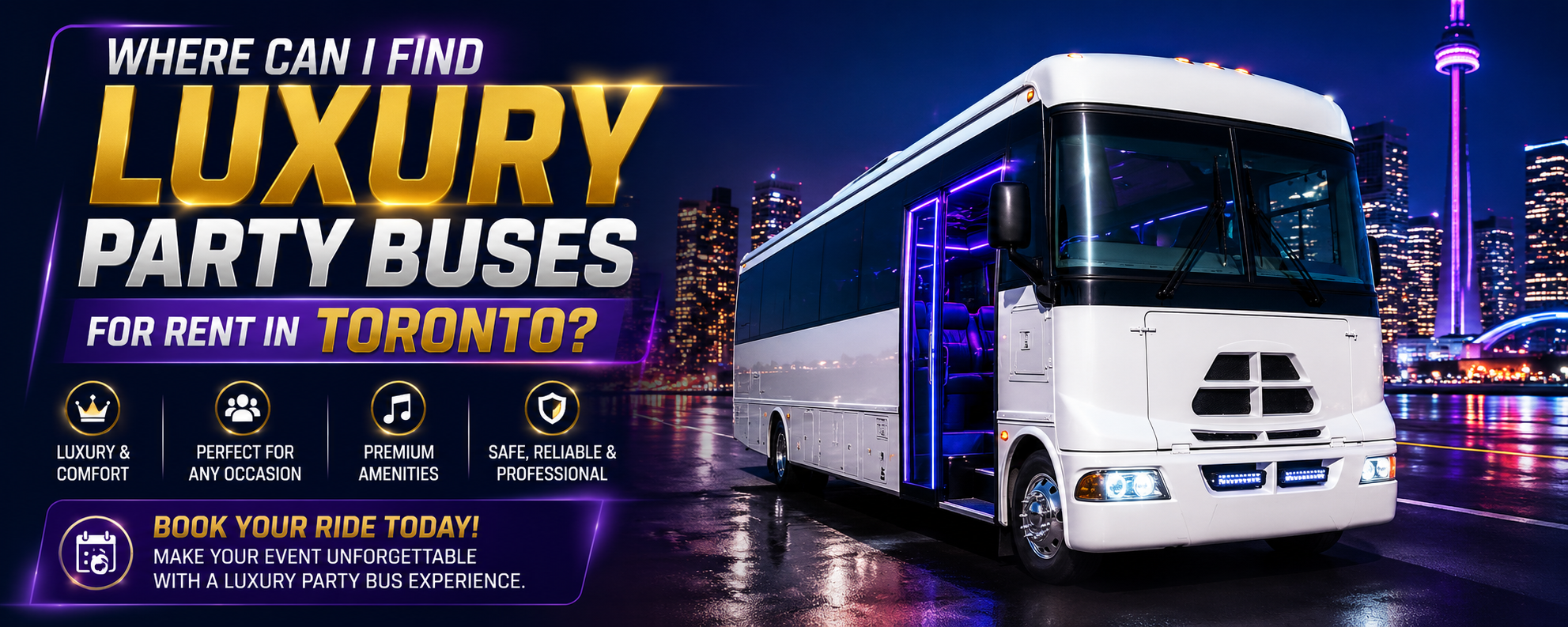 Party Buses for Rent in Toronto