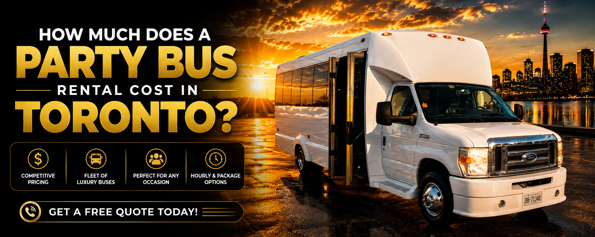 Party Bus Rental Cost Toronto